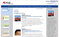 Screenshot der Online-Pressemappe