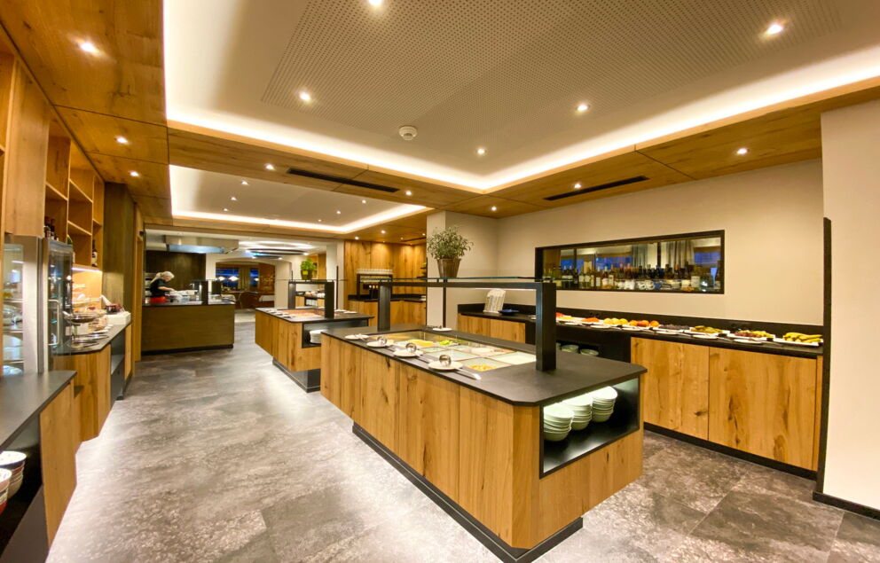 Großzügiges leckeres Buffet im Hotel der Rinderhof