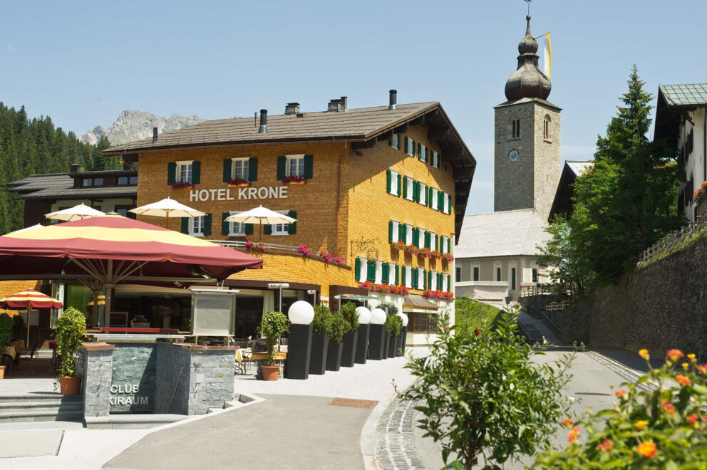 Die Außenansicht des Romantik Hotel Krone
