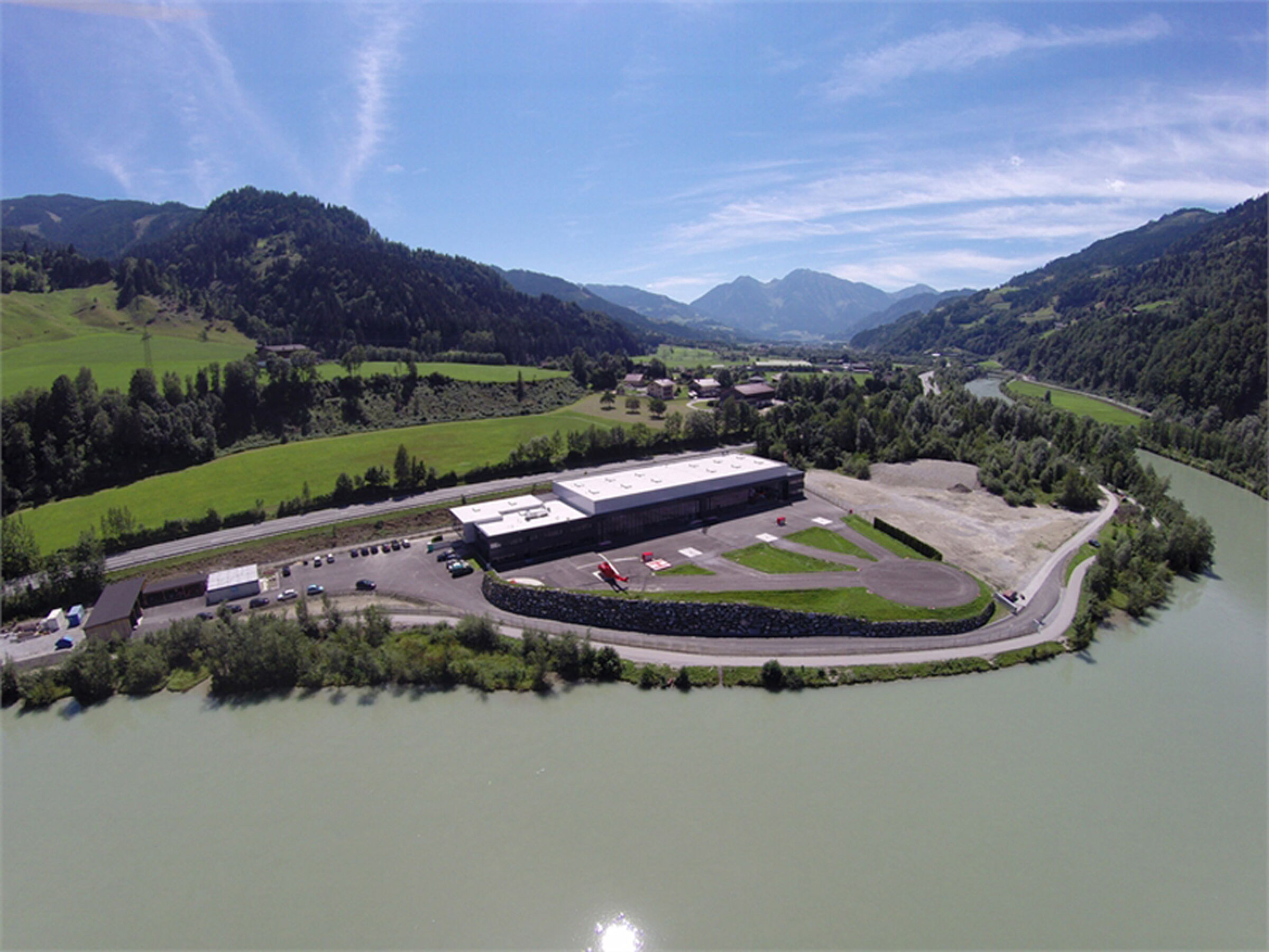 Helikopterlandeplatz in St. Johann