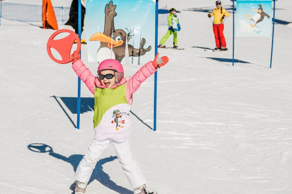 Kinderskirennen Veranstaltung der Skischule Lermoos in Tirol