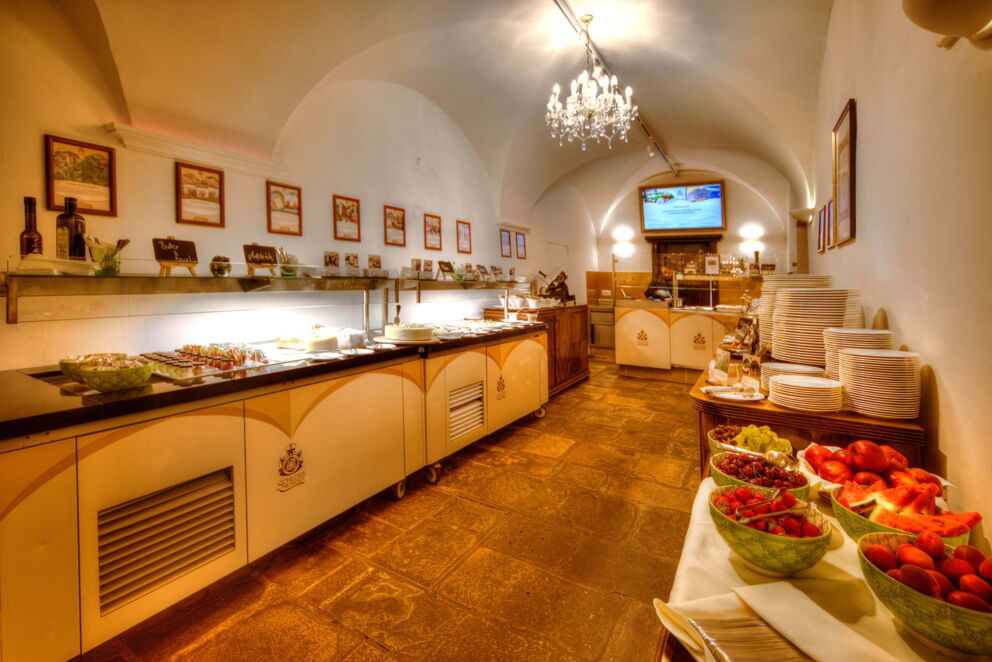 Das Frühstücks Buffet im Schlosshotel Mondsee