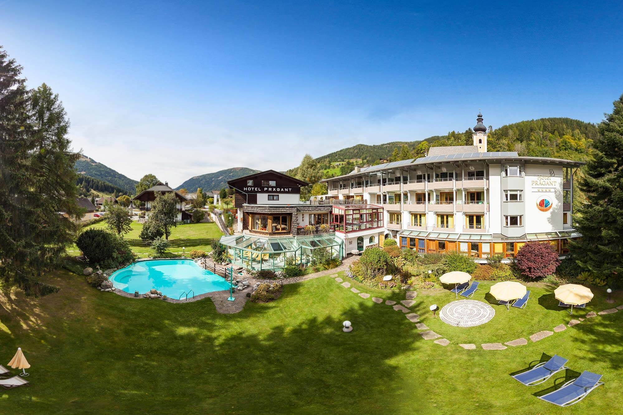 Hotel Praegant Aussenansicht Gartenlage