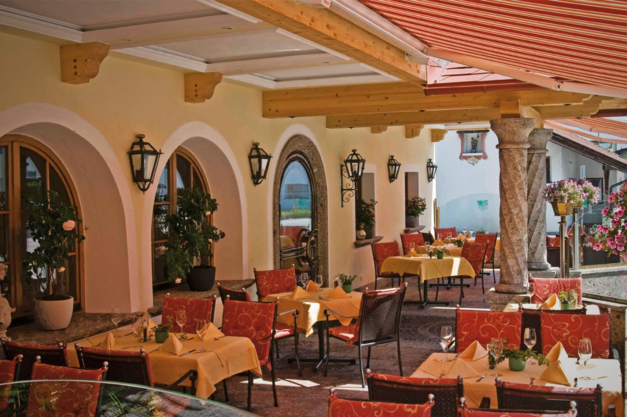 Gastgarten vom Hotel Bierwirt