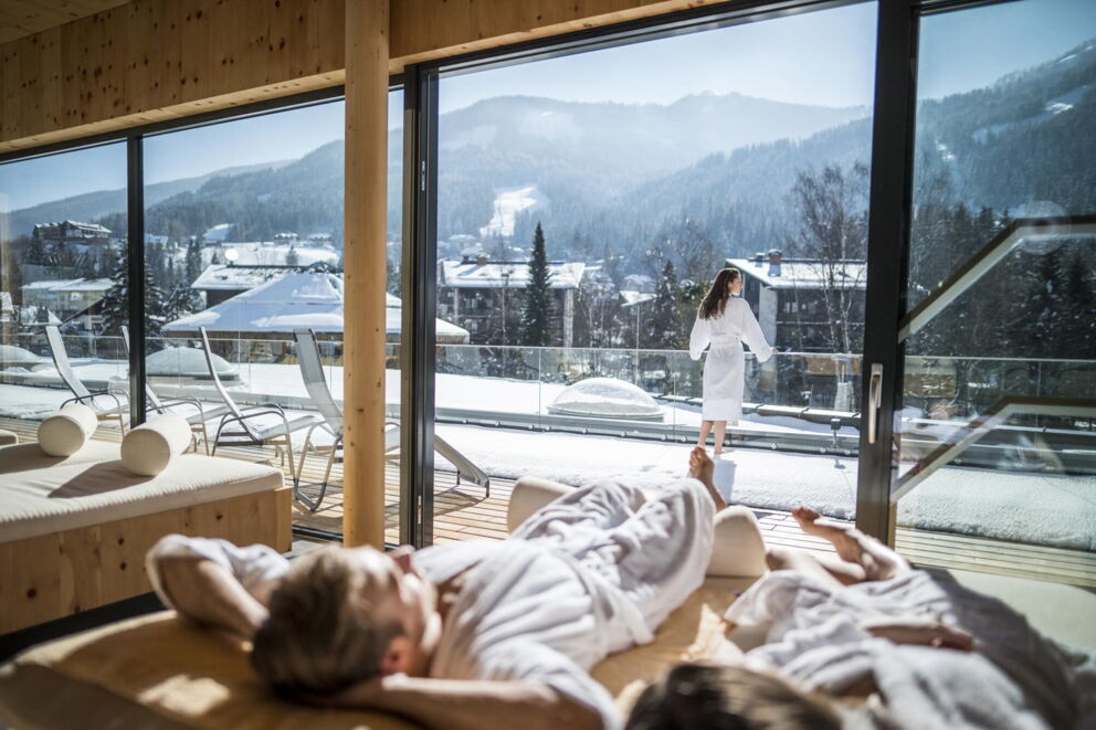 Therme St. Kathrein Winter Ruheraum