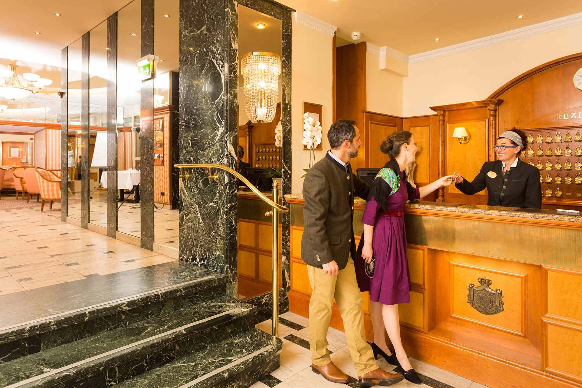 Rezeption-Empfang des Hotel Erzherzog Rainer in Wien